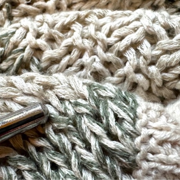 FREE PEOPLE Slubby Striped Pullover Sweater – Sea Mist – Size S - Picture 16 of 16